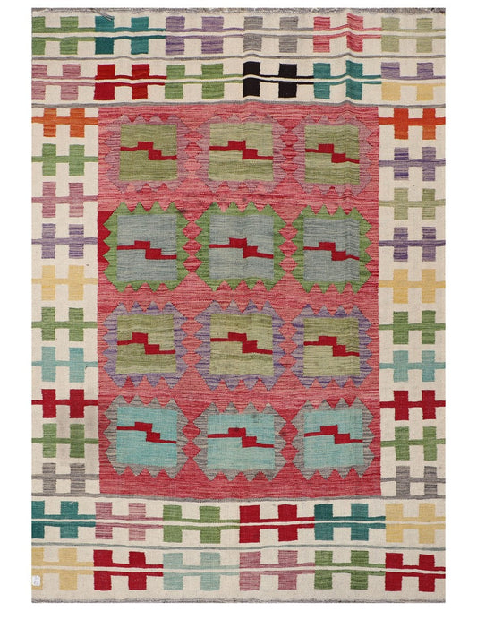 Maimana Afghanistan Kilim Rug - 246 x175 cm