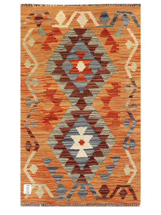Maimana Afghanistan Kilim Rug - 96 x 57 cm
