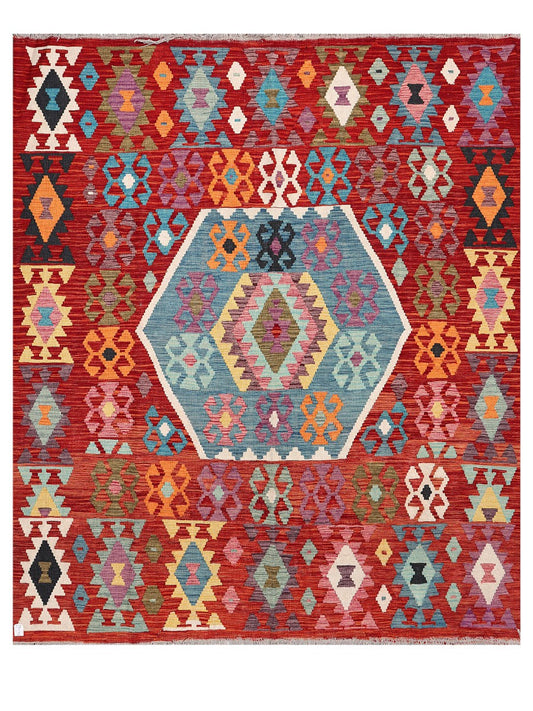 Maimana Afghanistan Kilim Rug - 237 x201 cm