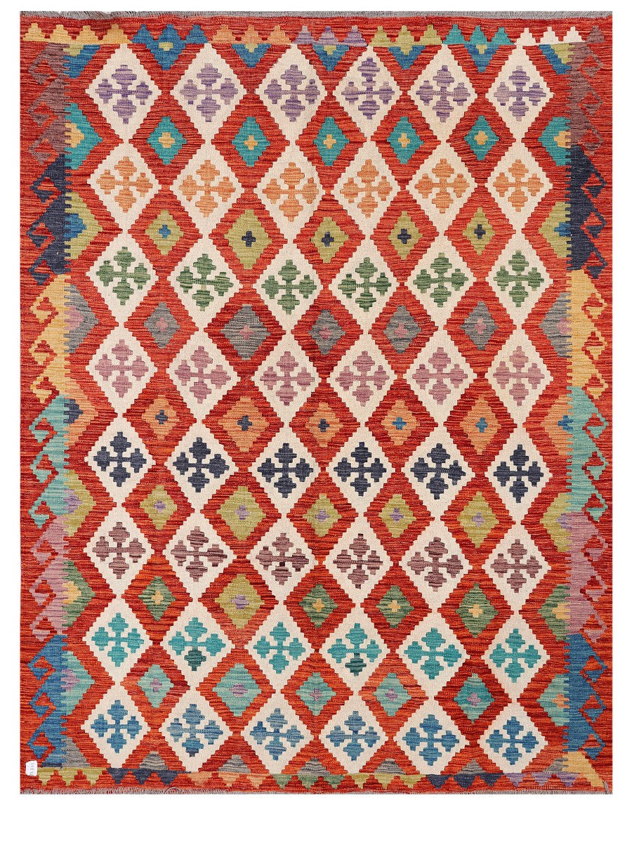 Maimana Afghanistan Kilim Rug - 246 x190 cm