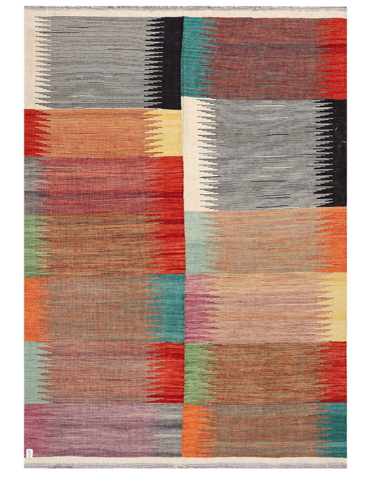 Maimana Afghanistan Kilim Rug - 241 x172 cm