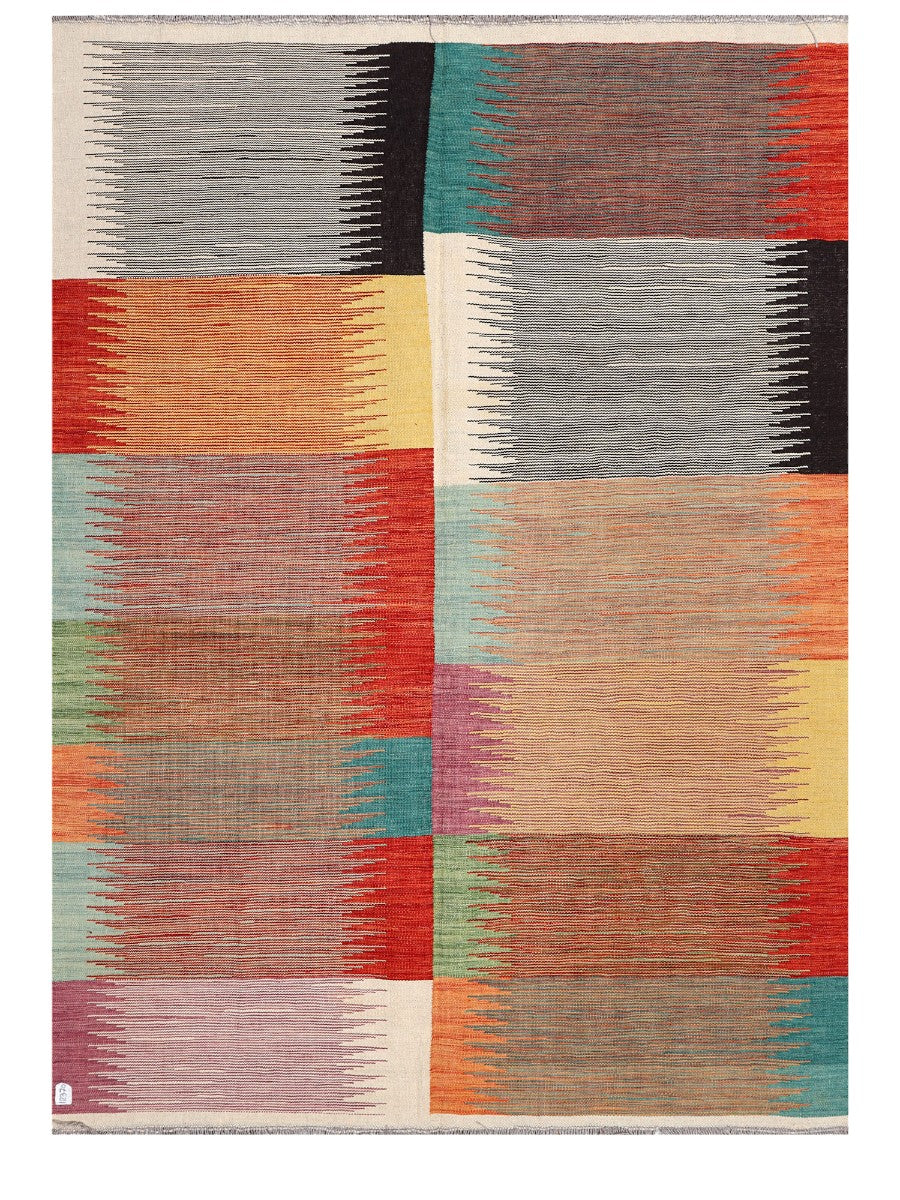 Maimana Afghanistan Kilim Rug - 241 x175 cm