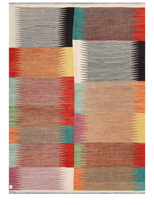 Maimana Afghanistan Kilim Rug - 241 x175 cm