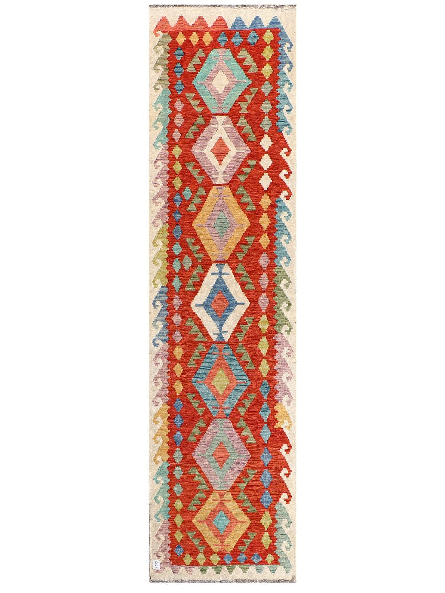 Maimana Afghanistan Kilim Runner - 289 x 75 cm