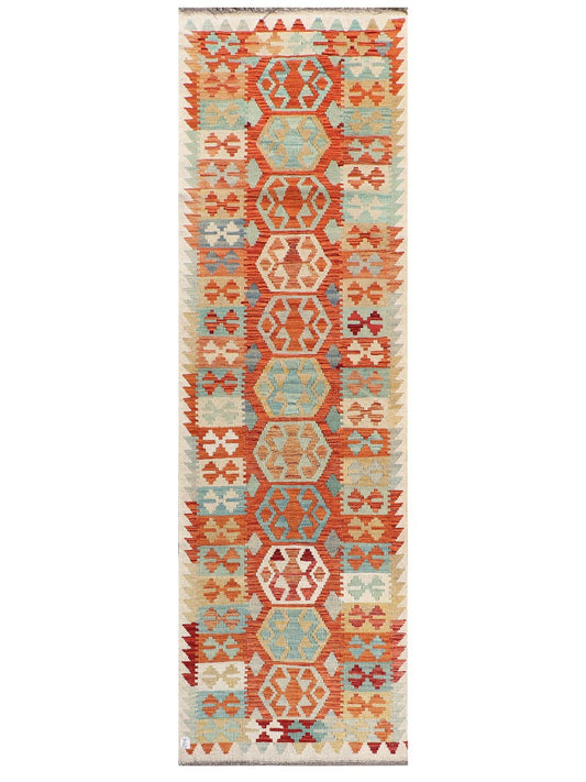 Maimana Afghanistan Kilim Runner - 292 x 90 cm