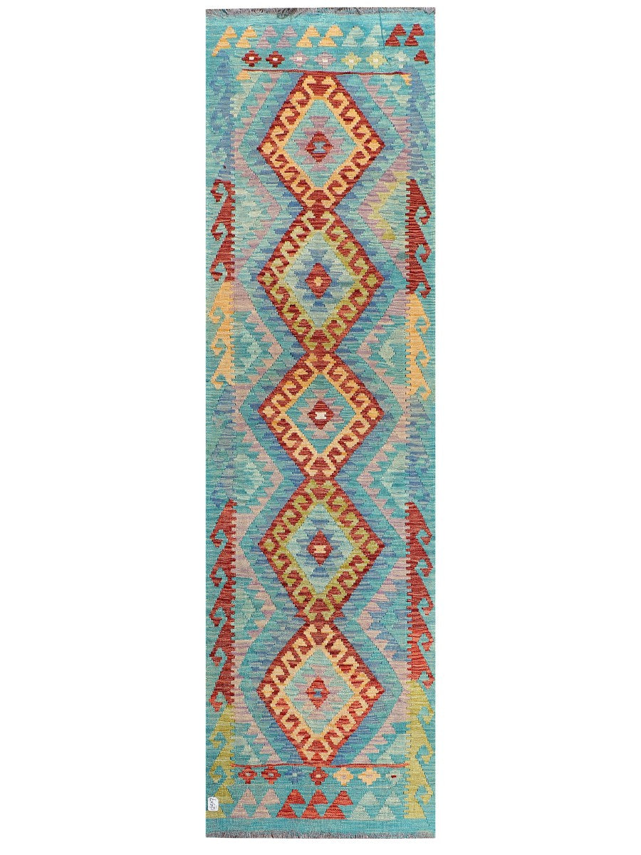 Maimana Afghanistan Kilim Runner - 288 x 81 cm