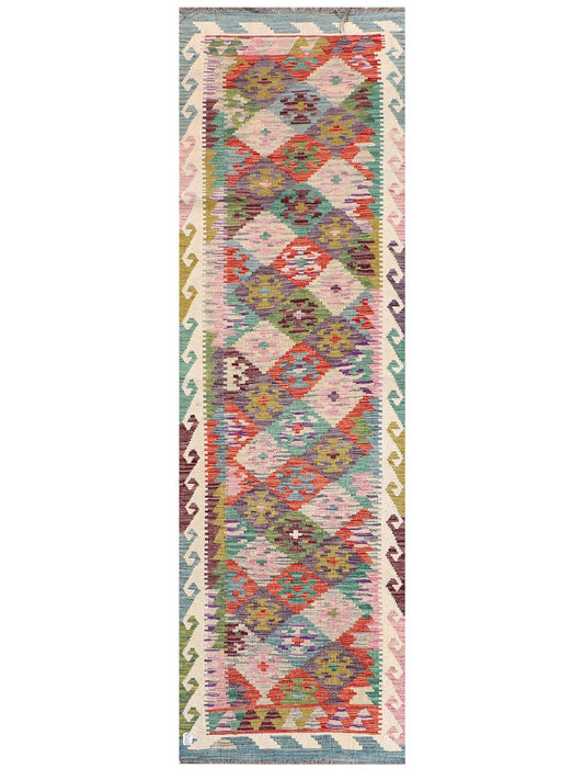Maimana Afghanistan Kilim Runner - 289 x 88 cm