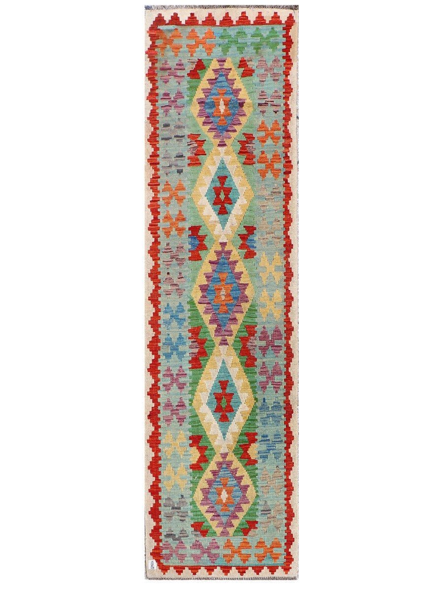 Maimana Afghanistan Kilim Runner - 293 x 80 cm
