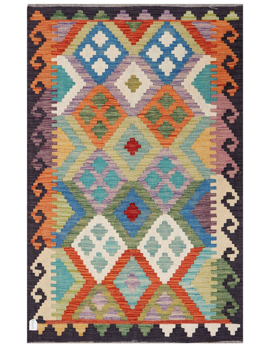 Maimana Afghanistan Kilim Rug - 149 x99 cm