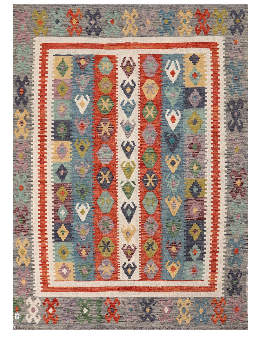 Maimana Afghanistan Kilim Rug - 254 x184 cm