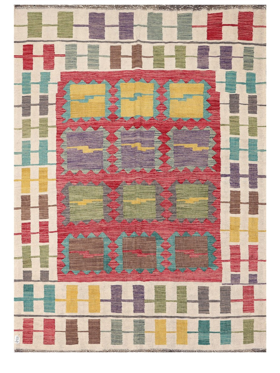 Maimana Afghanistan Kilim Rug - 233 x169 cm