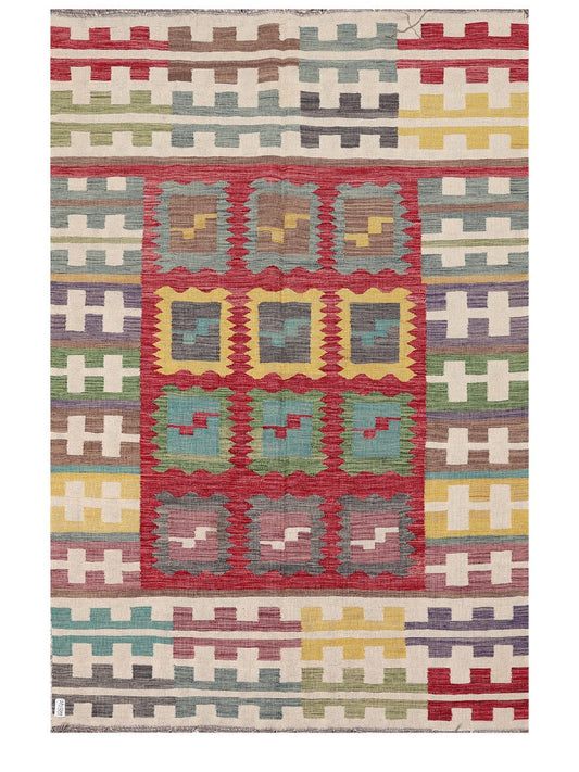 Maimana Afghanistan Kilim Rug - 245 x162 cm