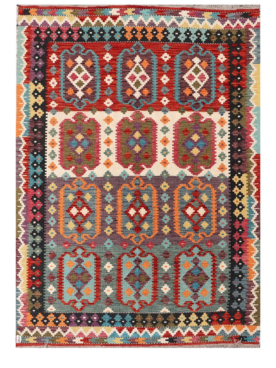 Maimana Afghanistan Kilim Rug - 247 x176 cm