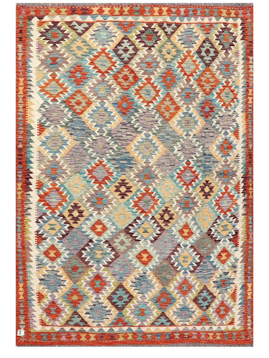 Maimana Afghanistan Kilim Rug - 294 x203 cm