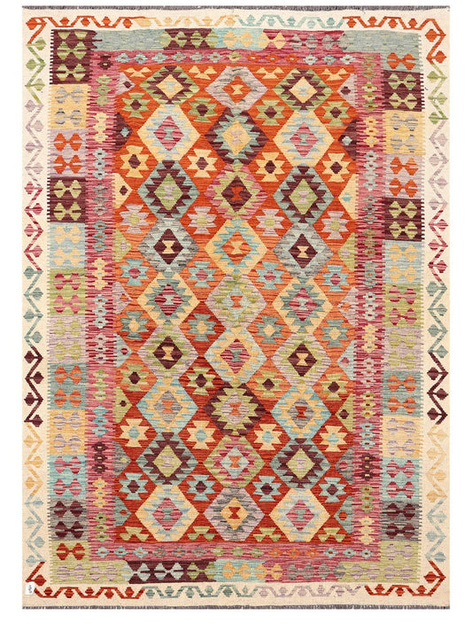 Maimana Afghanistan Kilim Rug - 287 x204 cm