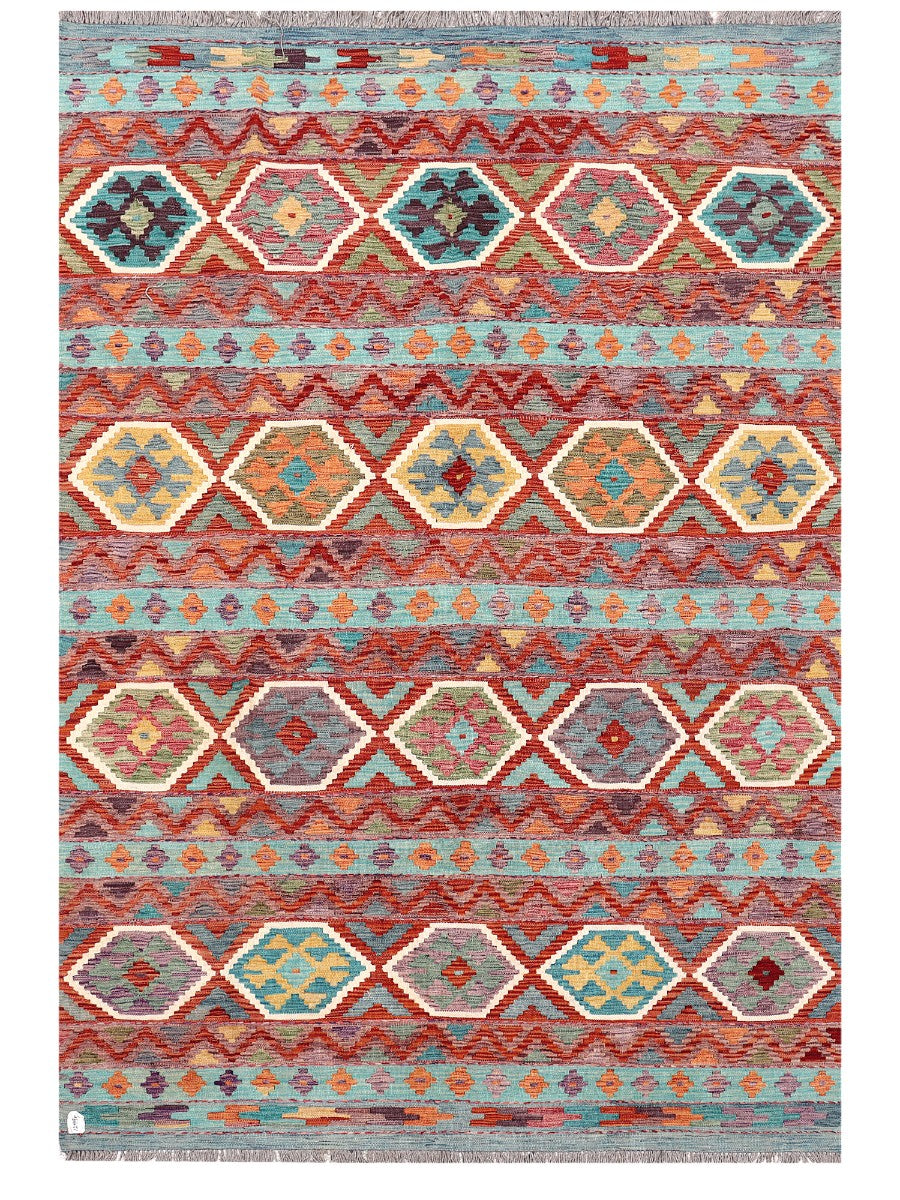 Maimana Afghanistan Kilim Rug - 293 x199 cm