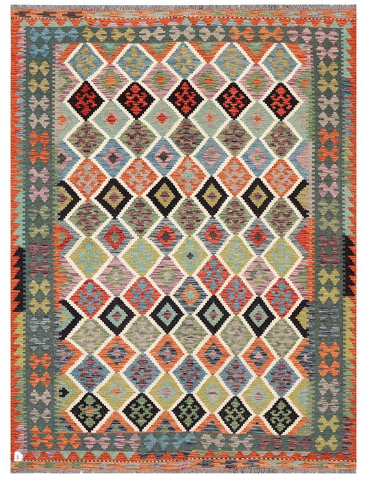 Maimana Afghanistan Kilim Rug - 287 x212 cm