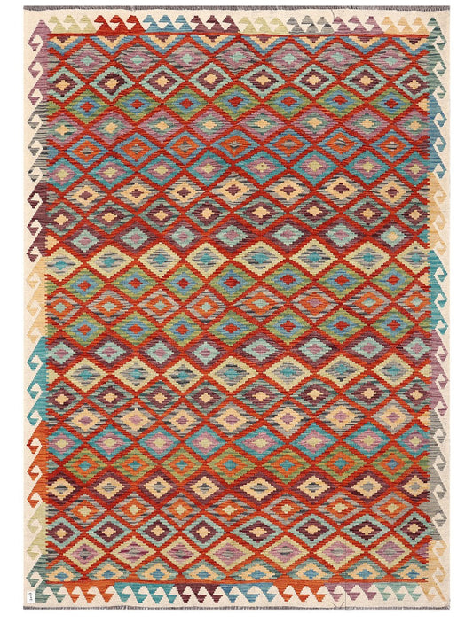 Maimana Afghanistan Kilim Rug - 286 x202 cm