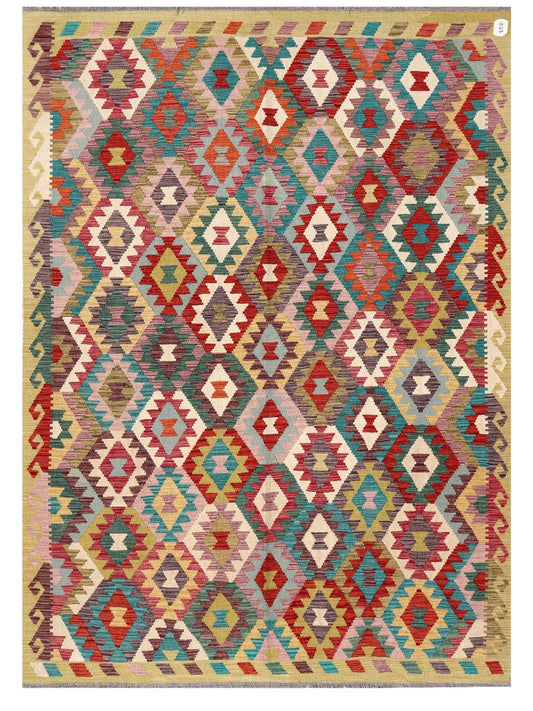 Maimana Afghanistan Kilim Rug - 241 x173 cm