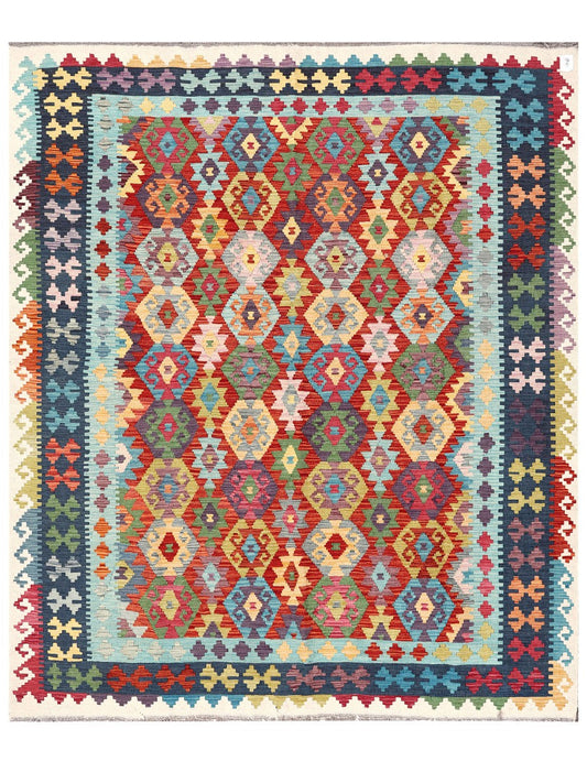 Maimana Afghanistan Kilim Rug - 241 x202 cm