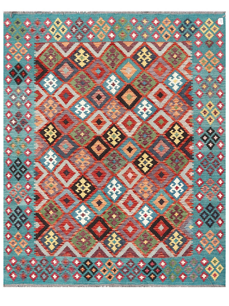 Maimana Afghanistan Kilim Rug - 246 x206 cm
