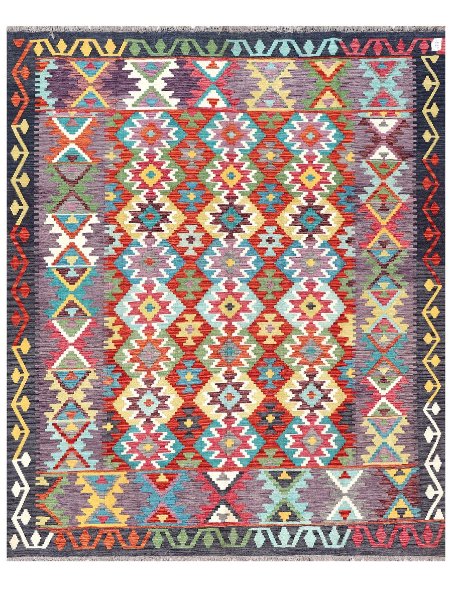 Maimana Afghanistan Kilim Rug - 243 x199 cm