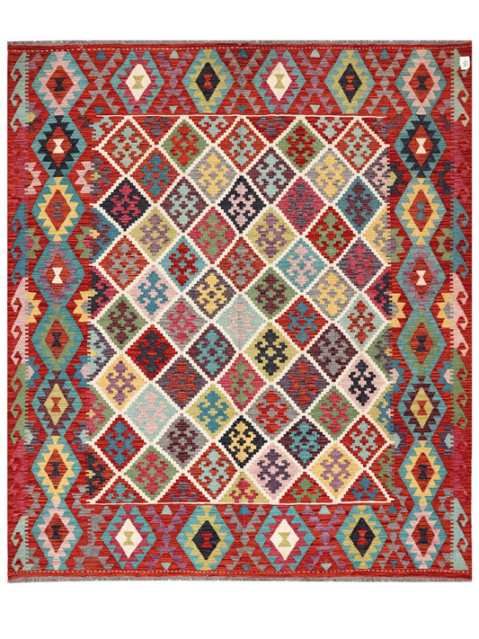 Maimana Afghanistan Kilim Rug - 244 x209 cm