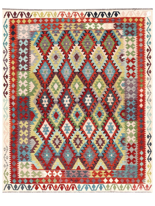 Maimana Afghanistan Kilim Rug - 246 x200 cm