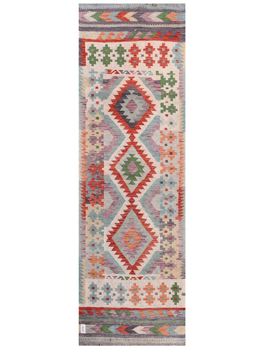 Maimana Afghanistan Kilim Rug - 231 x 84 cm