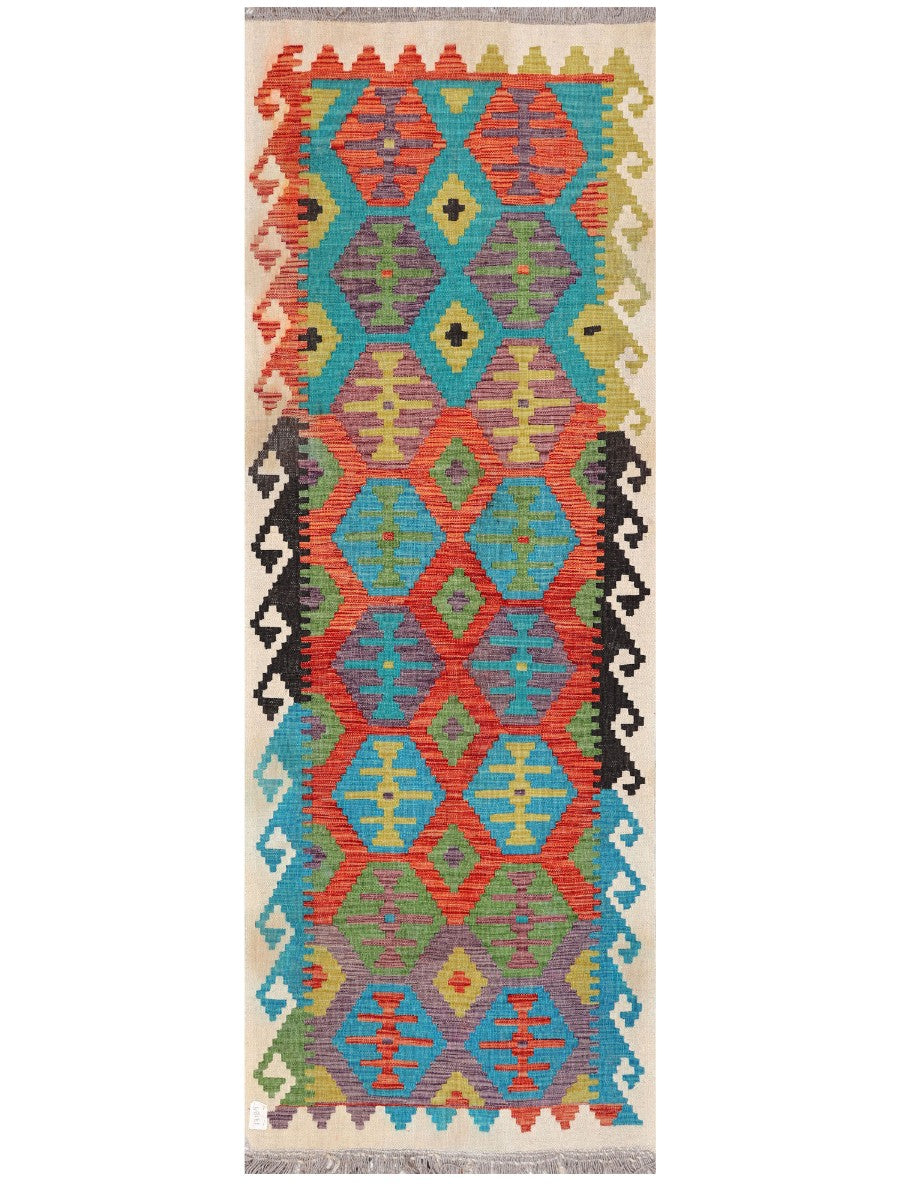 Maimana Afghanistan Kilim Rug - 238 x 84 cm