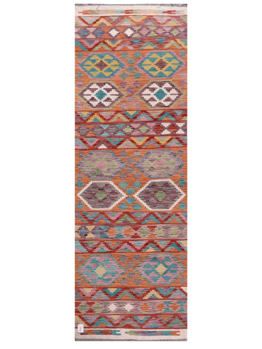 Maimana Afghanistan Kilim Runner - 256 x 77 cm