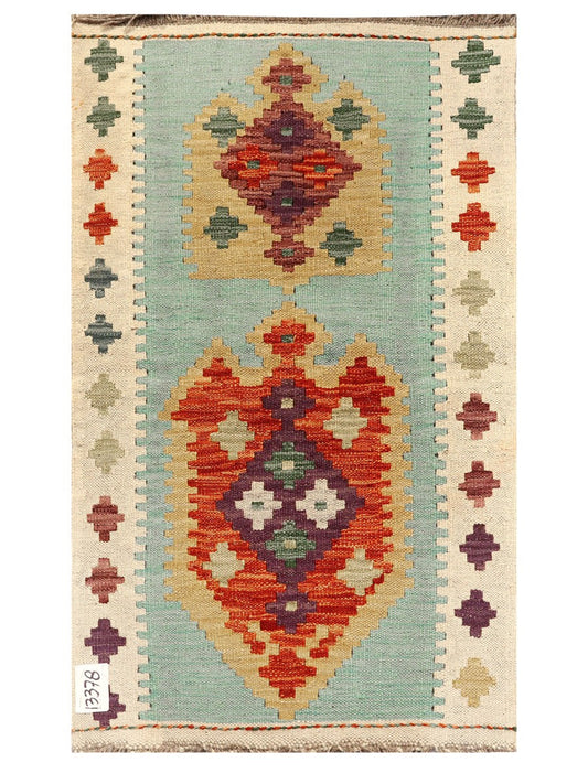 Maimana Afghanistan Kilim Rug - 96 x 58 cm