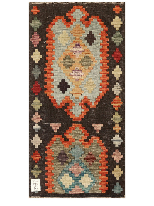 Maimana Afghanistan Kilim Rug - 94 x 48 cm