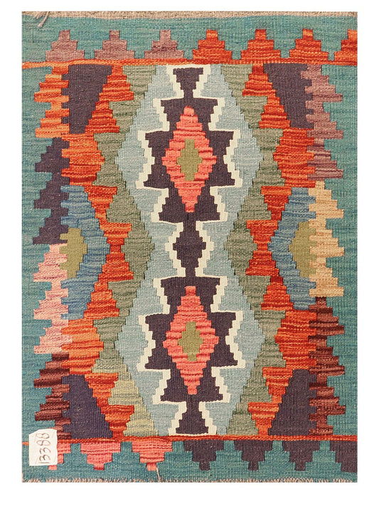 Maimana Afghanistan Kilim Rug - 80 x 57 cm