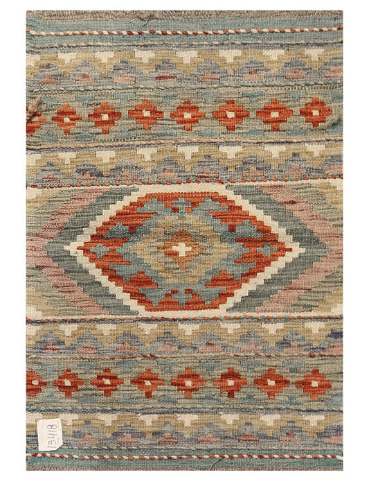 Maimana Afghanistan Kilim Rug - 84 x 58 cm
