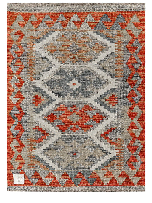 Maimana Afghanistan Kilim Rug - 79 x 60 cm
