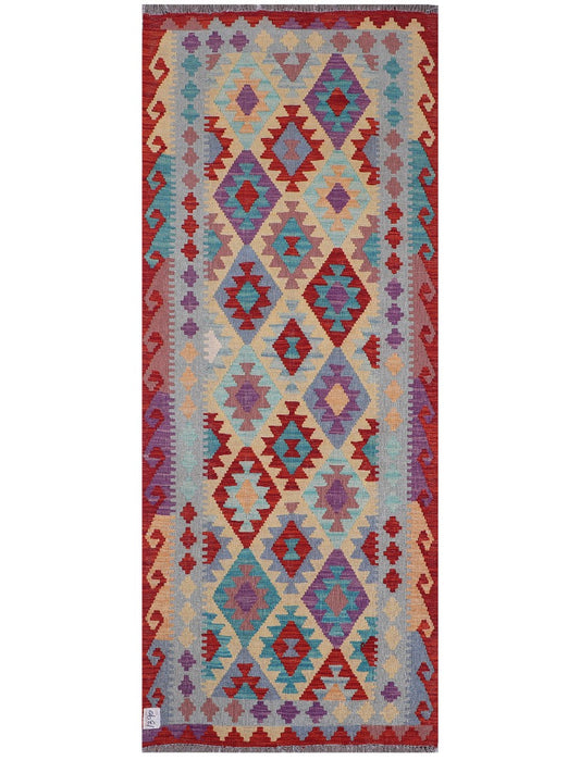 Maimana Afghanistan Kilim Rug - 212 x84 cm