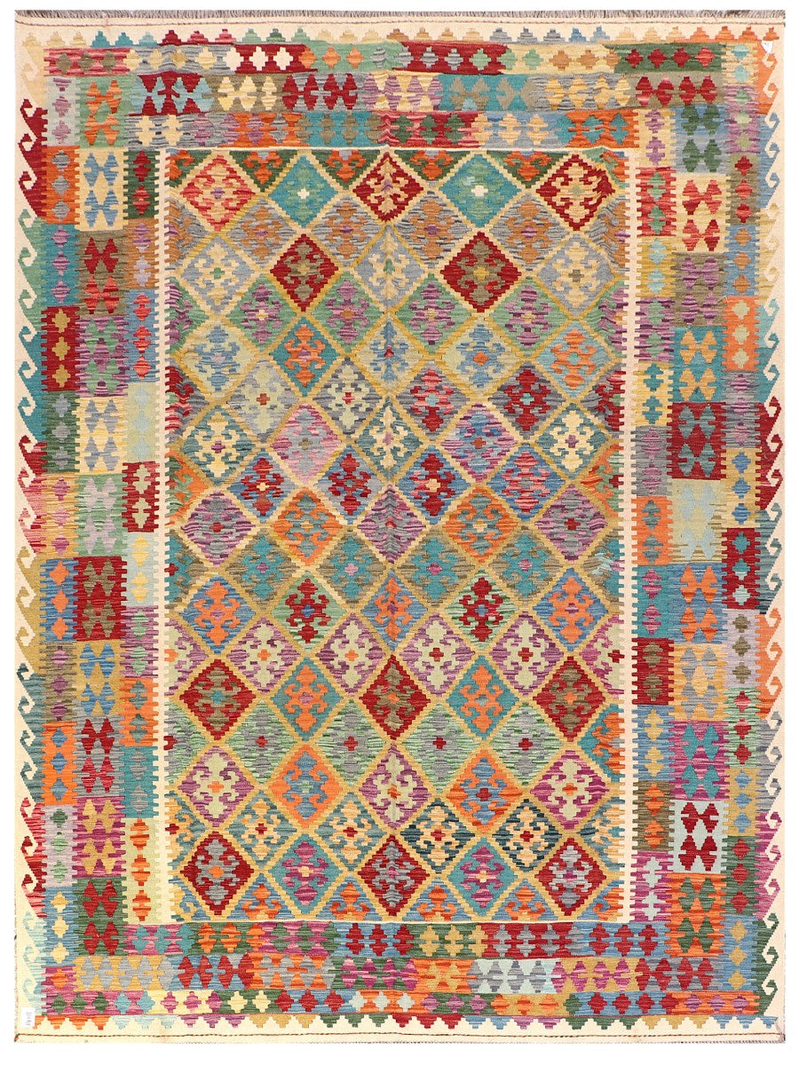 Maimana Afghanistan Kilim Rug - 349 x264 cm
