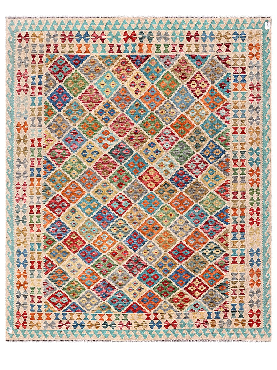 Maimana Afghanistan Kilim Rug - 294 x247 cm
