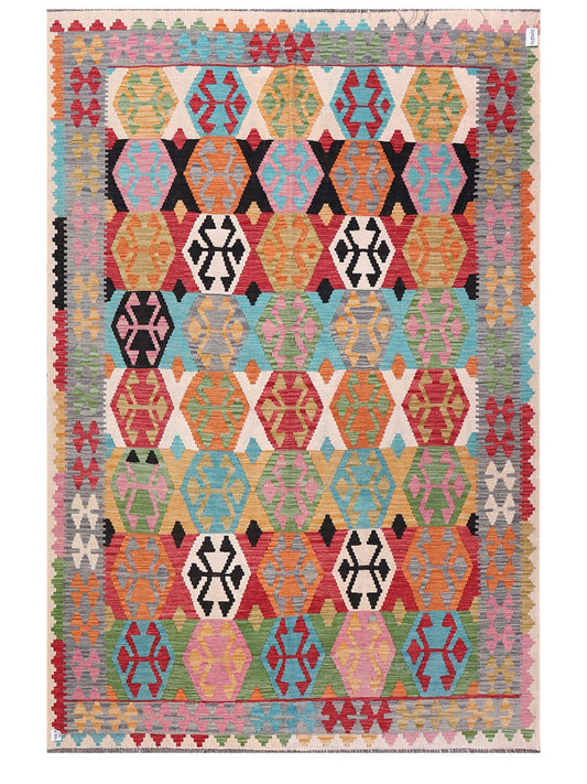 Maimana Afghanistan Kilim Rug - 299 x202 cm