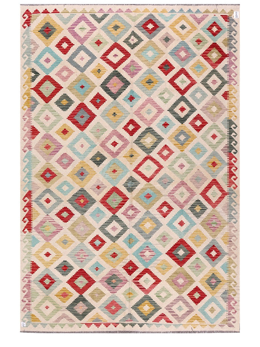 Maimana Afghanistan Kilim Rug - 293 x200 cm