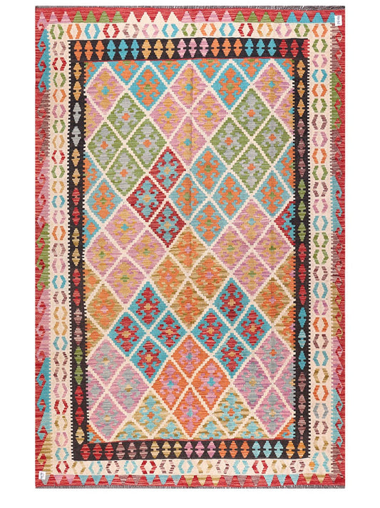 Maimana Afghanistan Kilim Rug - 304 x199 cm