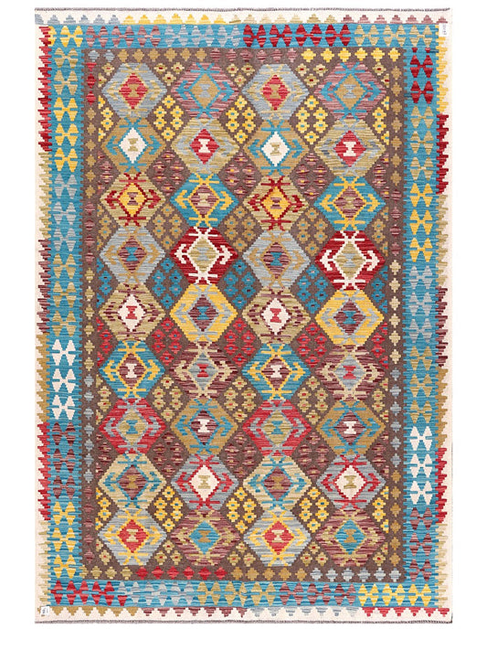 Maimana Afghanistan Kilim Rug - 297 x205 cm