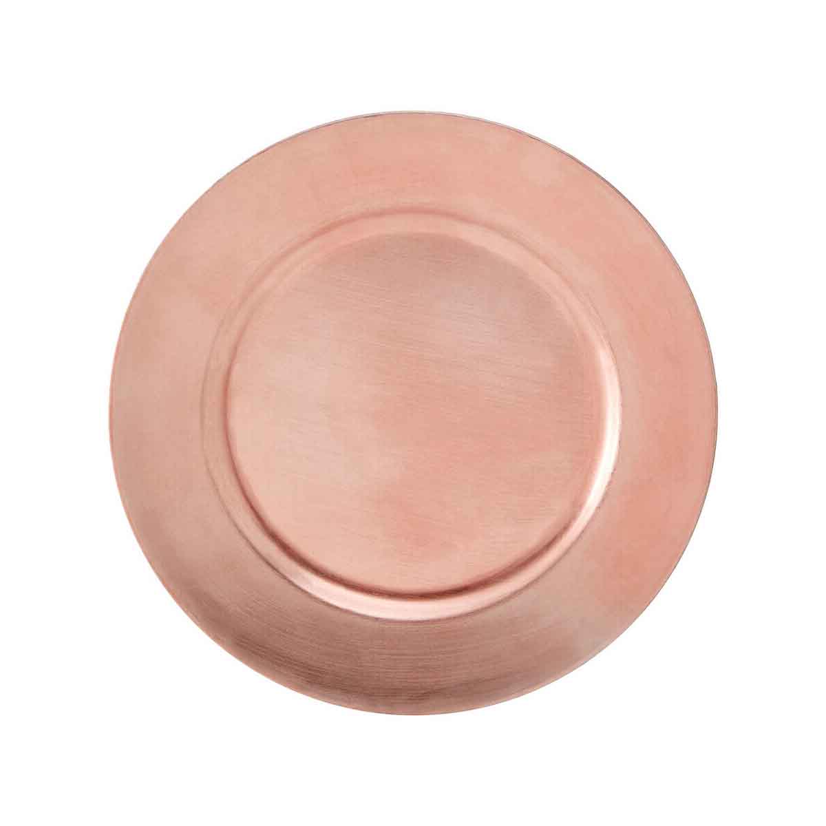 33cm Dia Rose Gold Charger Plate
