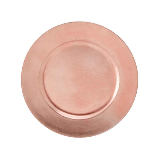 33cm Dia Rose Gold Charger Plate