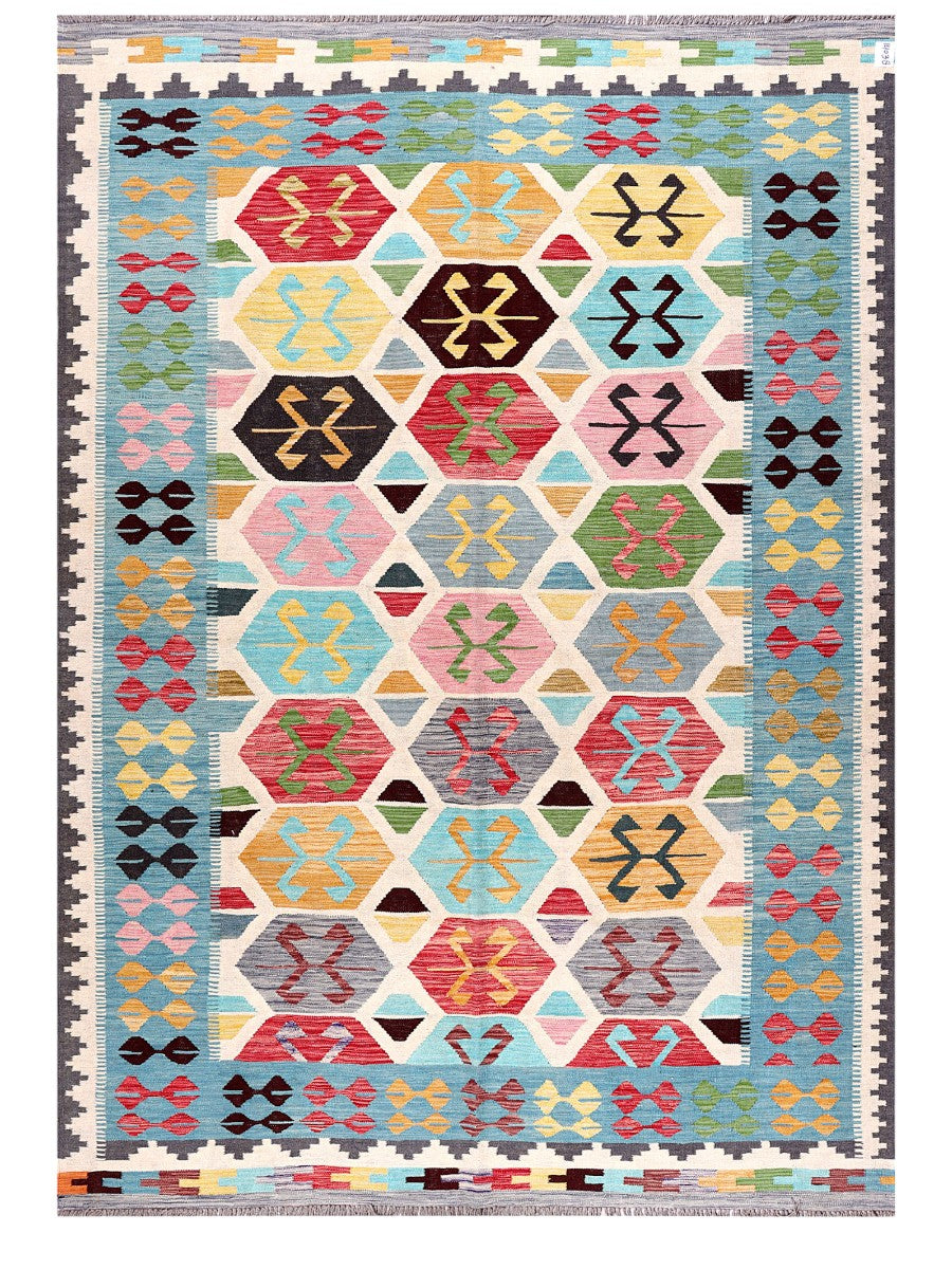 Maimana Afghanistan Kilim Rug - 292 x207 cm