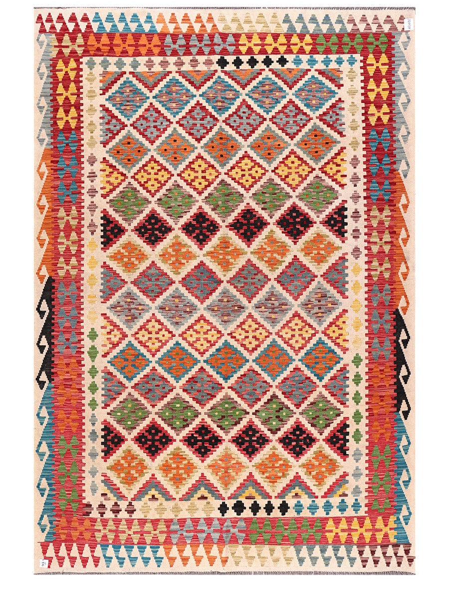 Maimana Afghanistan Kilim Rug - 294 x201 cm