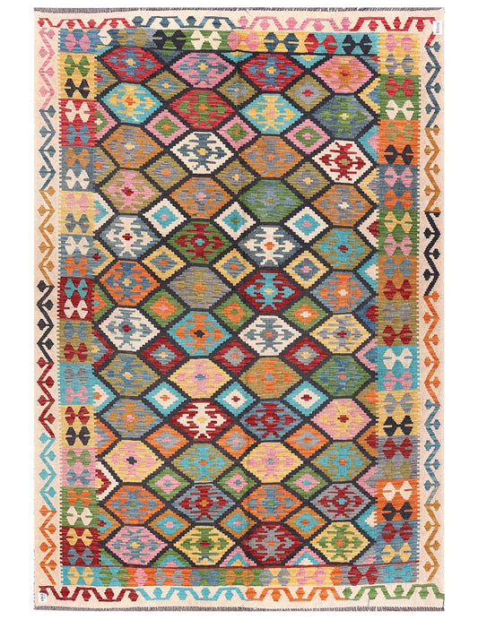 Maimana Afghanistan Kilim Rug - 291 x202 cm