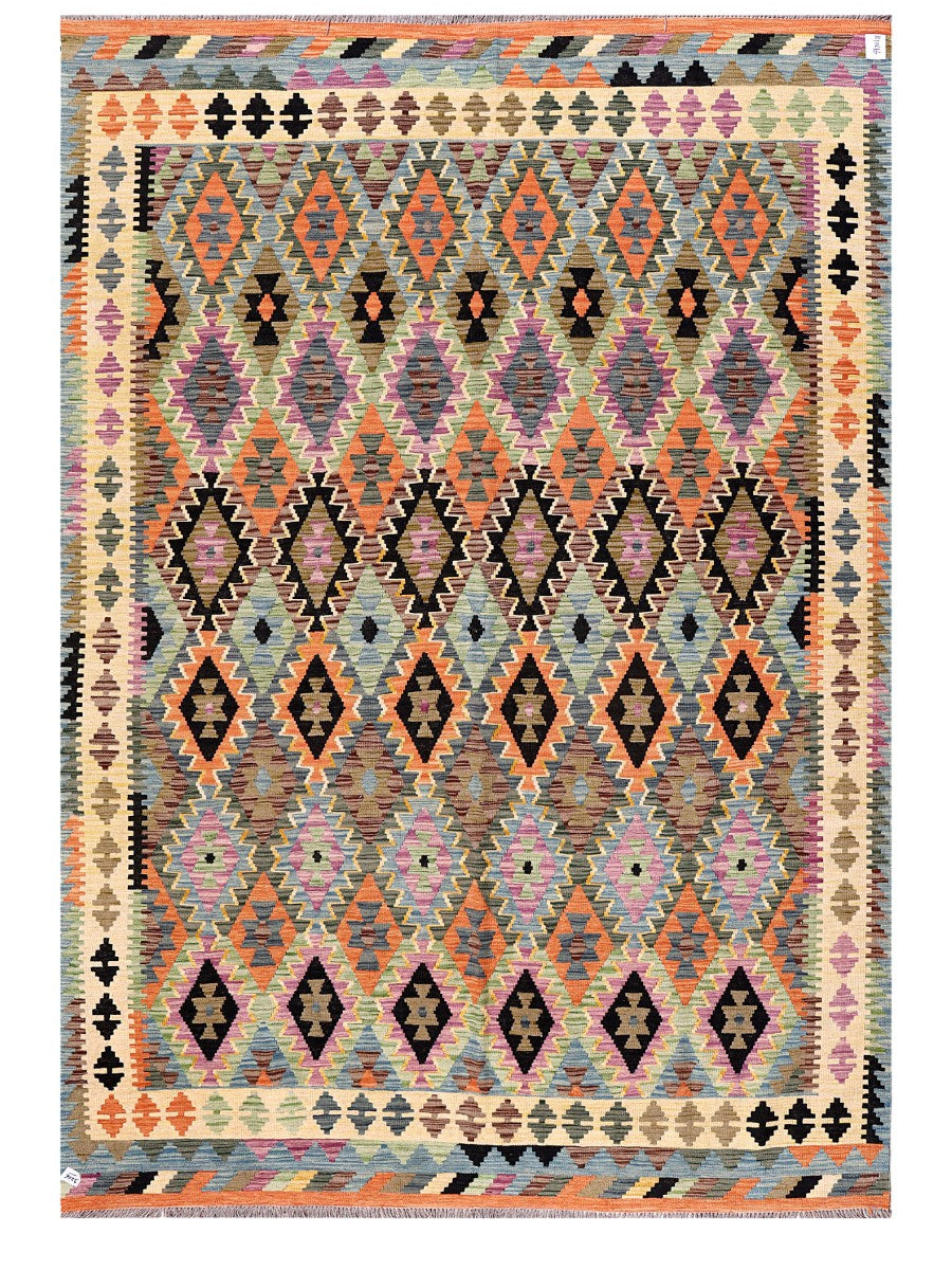 Maimana Afghanistan Kilim Rug - 300 x211 cm