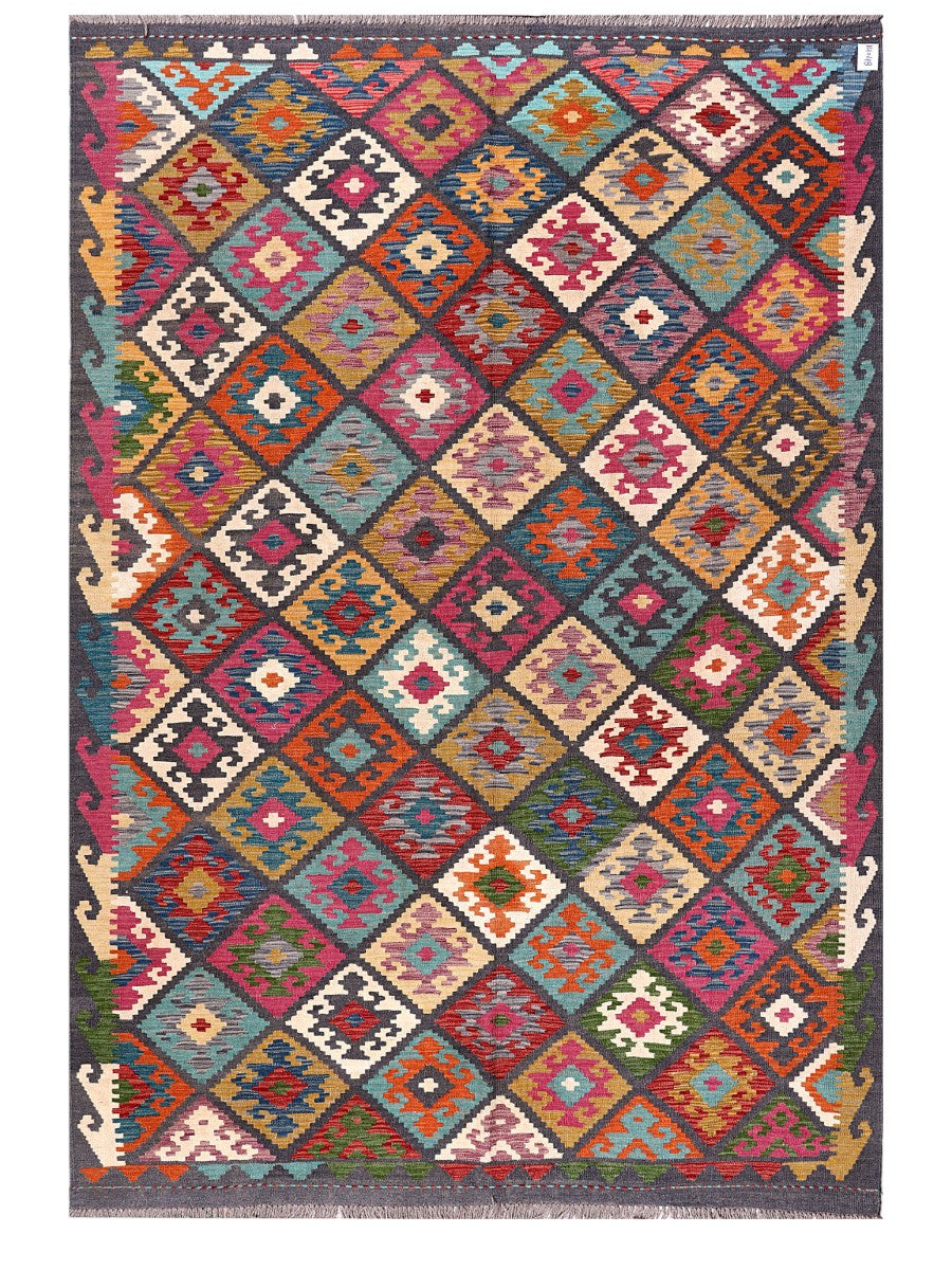 Maimana Afghanistan Kilim Rug - 295 x203 cm